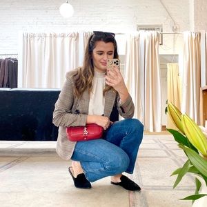 1.STATE plaid blazer